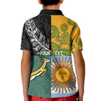 Personalised Rugby 2025 Championship Kid Polo Shirt Combination of Southern Hemisphere Countries - Aussie Hoodie