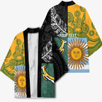 Personalised Rugby 2025 Championship Kimono Combination of Southern Hemisphere Countries - Aussie Hoodie