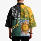 Personalised Rugby 2025 Championship Kimono Combination of Southern Hemisphere Countries - Aussie Hoodie