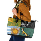 Rugby 2025 Championship Leather Tote Bag Combination of Southern Hemisphere Countries - Aussie Hoodie