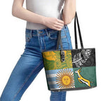 Rugby 2025 Championship Leather Tote Bag Combination of Southern Hemisphere Countries - Aussie Hoodie