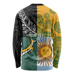 Personalised Rugby 2025 Championship Long Sleeve Shirt Combination of Southern Hemisphere Countries - Aussie Hoodie