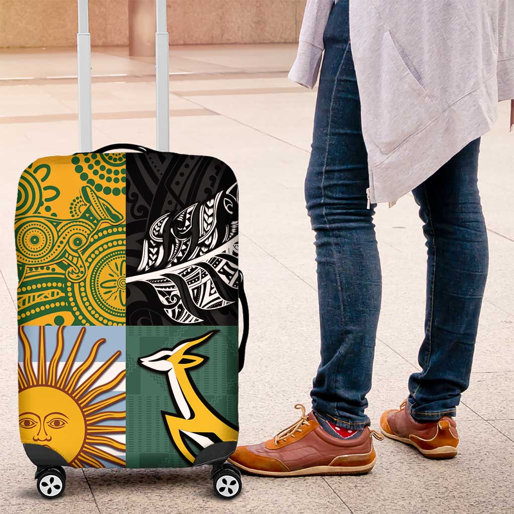 Rugby 2025 Championship Luggage Cover Combination of Southern Hemisphere Countries - Aussie Hoodie
