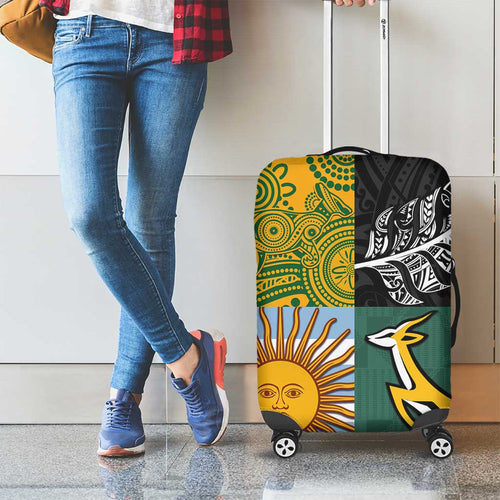 Rugby 2025 Championship Luggage Cover Combination of Southern Hemisphere Countries - Aussie Hoodie