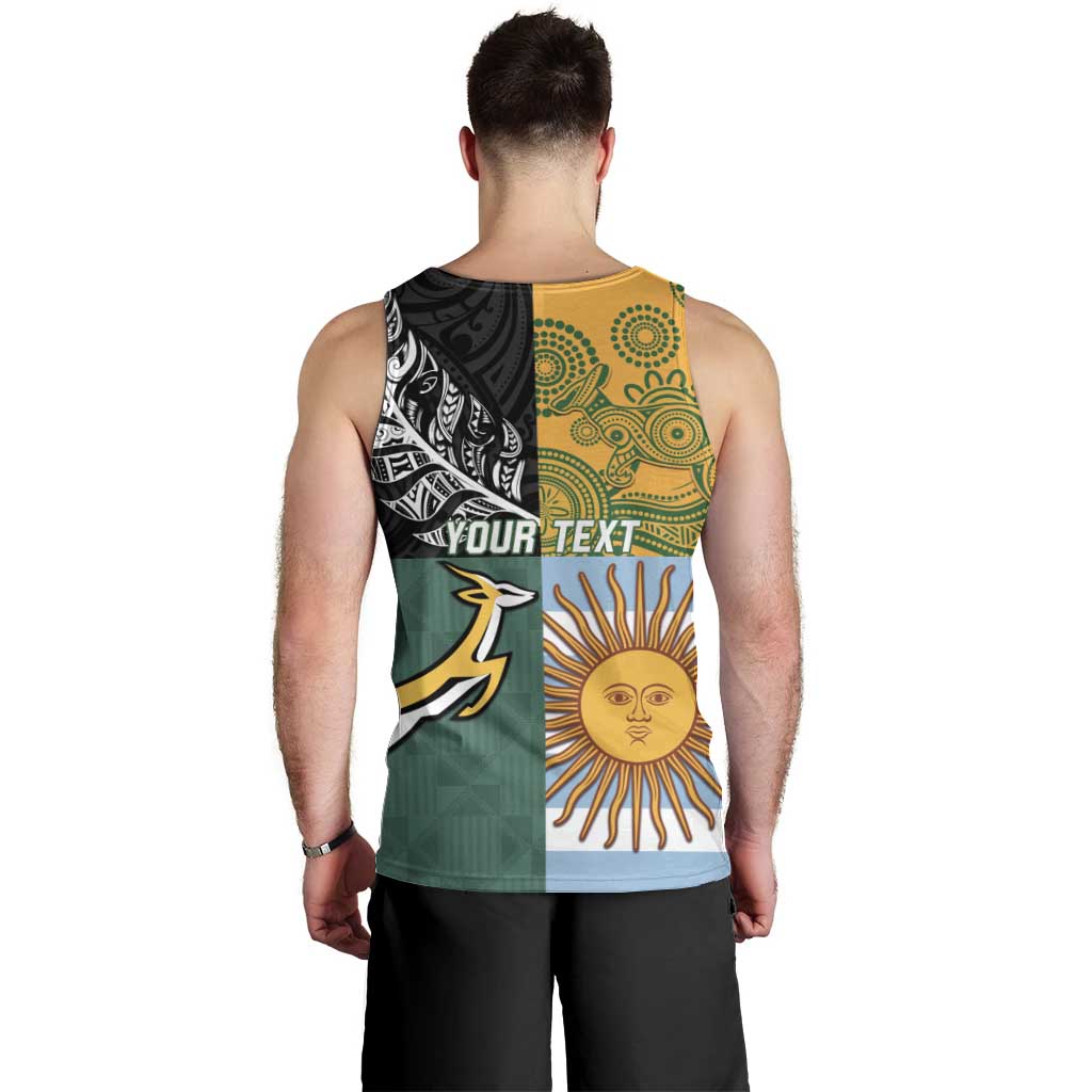 Personalised Rugby 2025 Championship Men Tank Top Combination of Southern Hemisphere Countries - Aussie Hoodie