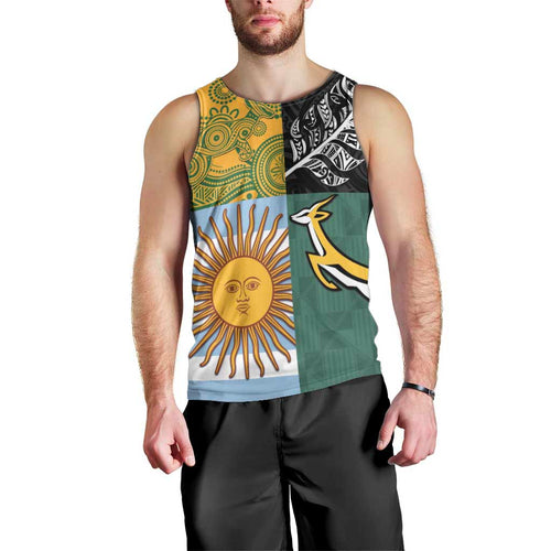 Personalised Rugby 2025 Championship Men Tank Top Combination of Southern Hemisphere Countries - Aussie Hoodie