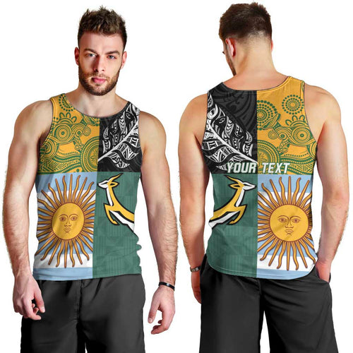 Personalised Rugby 2025 Championship Men Tank Top Combination of Southern Hemisphere Countries - Aussie Hoodie