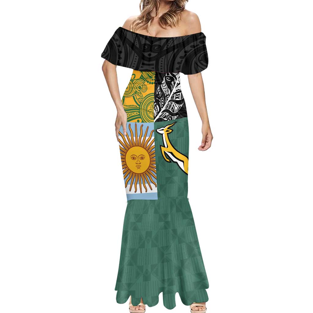 Personalised Rugby 2025 Championship Mermaid Dress Combination of Southern Hemisphere Countries - Aussie Hoodie