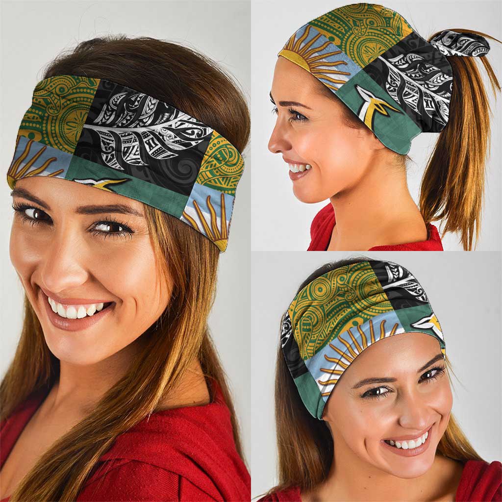 Rugby 2025 Championship Neck Gaiter Combination of Southern Hemisphere Countries - Aussie Hoodie