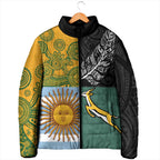 Personalised Rugby 2025 Championship Padded Jacket Combination of Southern Hemisphere Countries - Aussie Hoodie