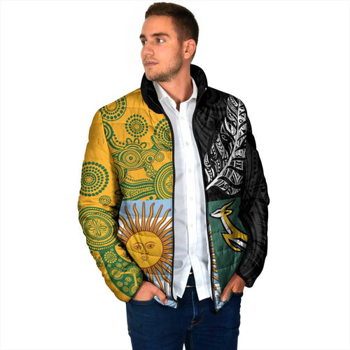 Personalised Rugby 2025 Championship Padded Jacket Combination of Southern Hemisphere Countries - Aussie Hoodie