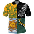 Personalised Rugby 2025 Championship Polo Shirt Combination of Southern Hemisphere Countries - Aussie Hoodie