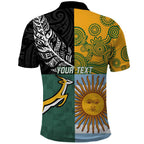 Personalised Rugby 2025 Championship Polo Shirt Combination of Southern Hemisphere Countries - Aussie Hoodie