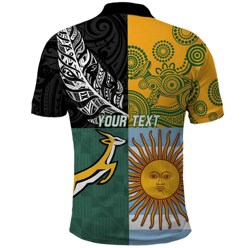 Personalised Rugby 2025 Championship Polo Shirt Combination of Southern Hemisphere Countries - Aussie Hoodie