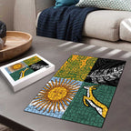 Rugby 2025 Championship Puzzle Combination of Southern Hemisphere Countries - Aussie Hoodie