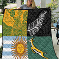 Rugby 2025 Championship Quilt Combination of Southern Hemisphere Countries - Aussie Hoodie