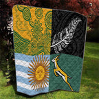 Rugby 2025 Championship Quilt Combination of Southern Hemisphere Countries - Aussie Hoodie