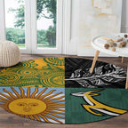 Rugby 2025 Championship Round Carpet Combination of Southern Hemisphere Countries - Aussie Hoodie