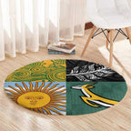 Rugby 2025 Championship Round Carpet Combination of Southern Hemisphere Countries - Aussie Hoodie