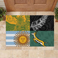 Rugby 2025 Championship Rubber Doormat Combination of Southern Hemisphere Countries - Aussie Hoodie