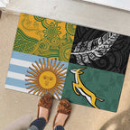 Rugby 2025 Championship Rubber Doormat Combination of Southern Hemisphere Countries - Aussie Hoodie