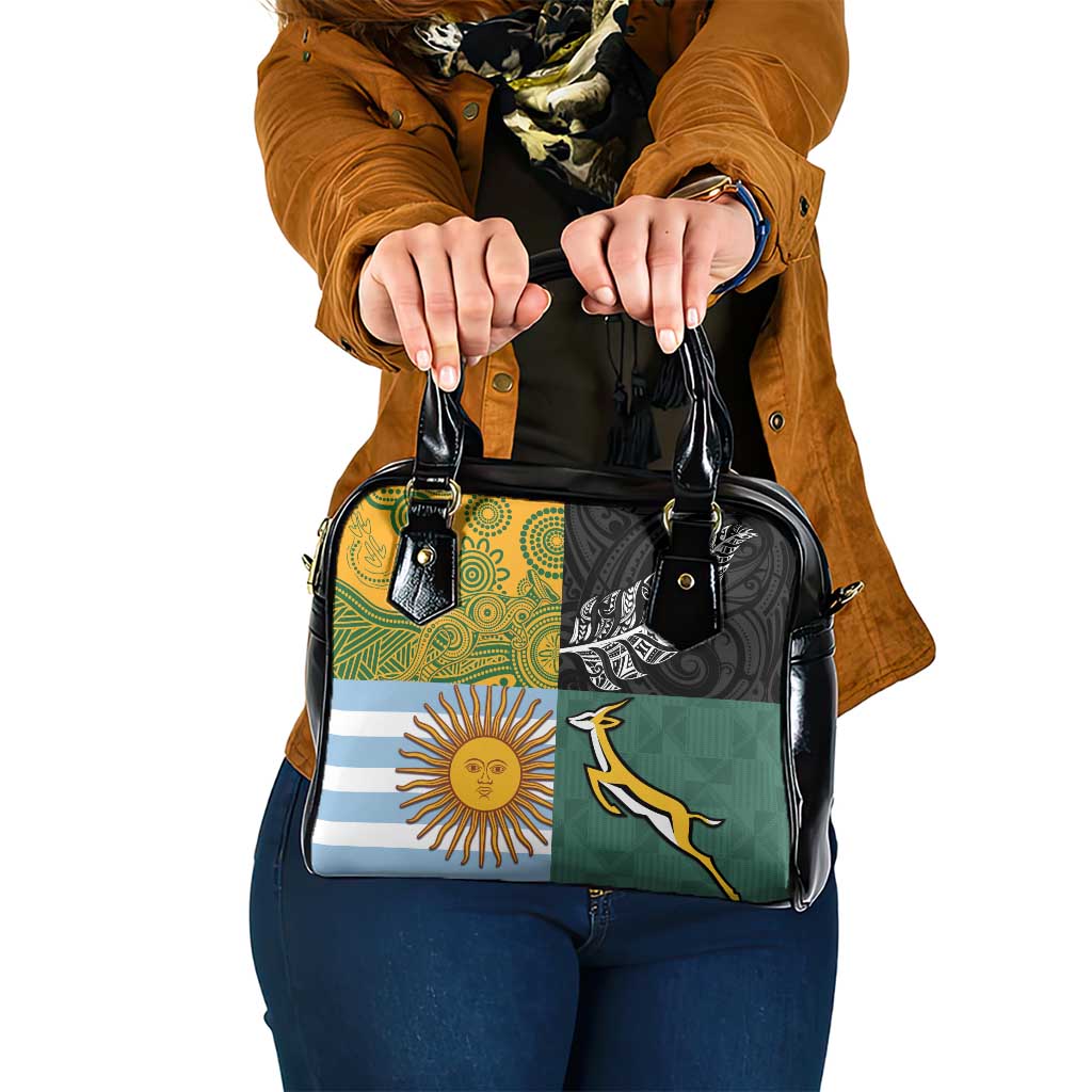 Rugby 2025 Championship Shoulder Handbag Combination of Southern Hemisphere Countries - Aussie Hoodie