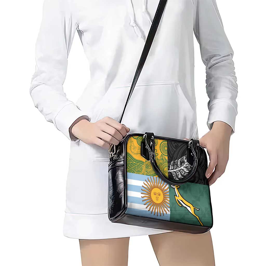 Rugby 2025 Championship Shoulder Handbag Combination of Southern Hemisphere Countries - Aussie Hoodie
