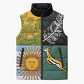 Personalised Rugby 2025 Championship Sleeveless Puffer Jacket Combination of Southern Hemisphere Countries - Aussie Hoodie