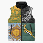 Personalised Rugby 2025 Championship Sleeveless Puffer Jacket Combination of Southern Hemisphere Countries - Aussie Hoodie