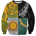 Personalised Rugby 2025 Championship Sweatshirt Combination of Southern Hemisphere Countries - Aussie Hoodie