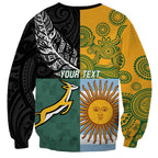 Personalised Rugby 2025 Championship Sweatshirt Combination of Southern Hemisphere Countries - Aussie Hoodie
