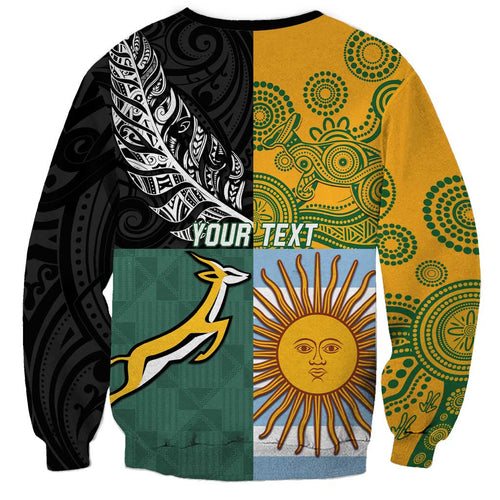 Personalised Rugby 2025 Championship Sweatshirt Combination of Southern Hemisphere Countries - Aussie Hoodie