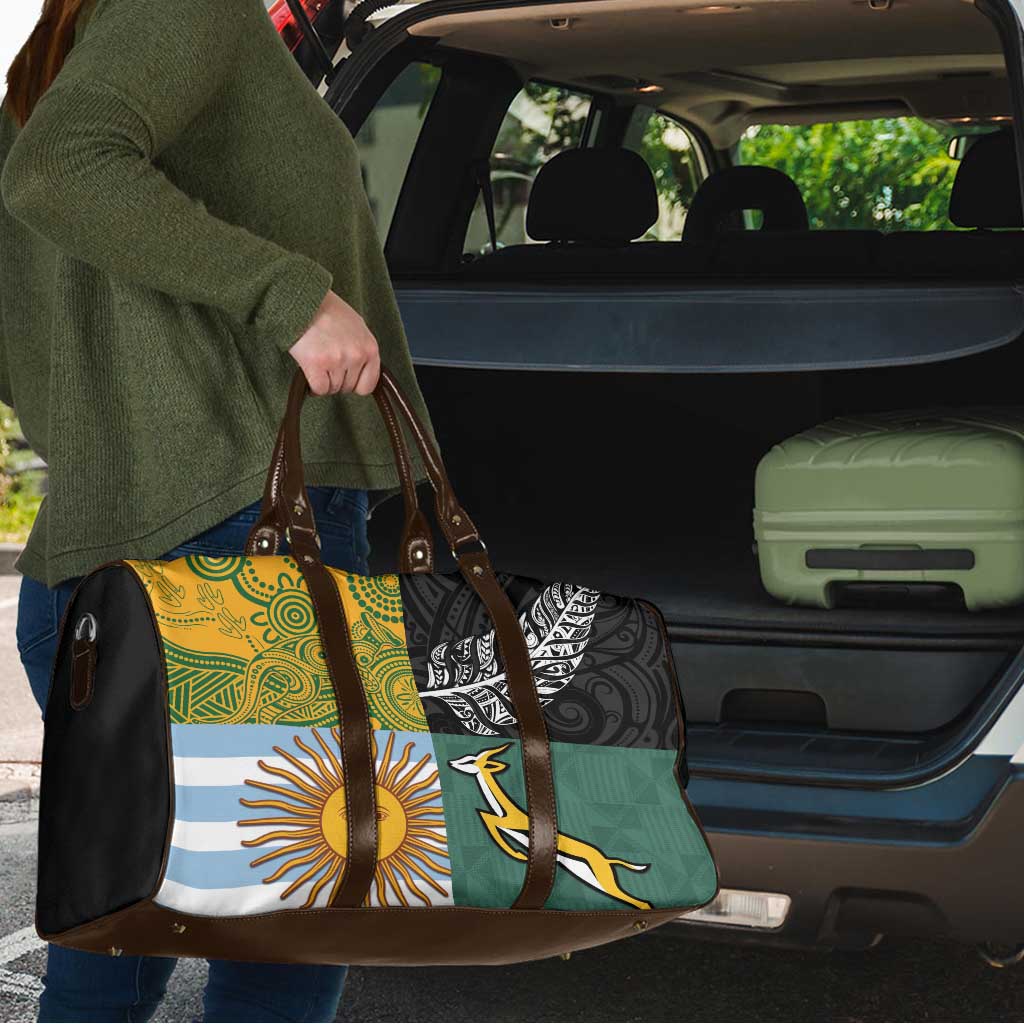 Rugby 2025 Championship Travel Bag Combination of Southern Hemisphere Countries - Aussie Hoodie