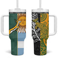 Rugby 2025 Championship Tumbler With Handle Combination of Southern Hemisphere Countries - Aussie Hoodie