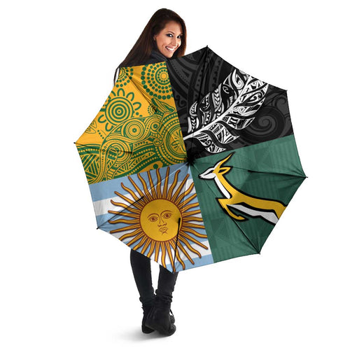 Rugby 2025 Championship Umbrella Combination of Southern Hemisphere Countries - Aussie Hoodie