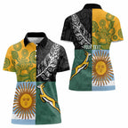 Personalised Rugby 2025 Championship Women Polo Shirt Combination of Southern Hemisphere Countries - Aussie Hoodie