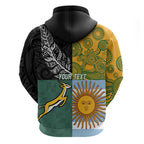 Personalised Rugby 2025 Championship Zip Hoodie Combination of Southern Hemisphere Countries - Aussie Hoodie
