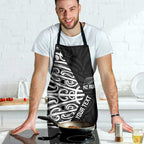 New Zealand Silver Fern Rugby Custom Apron Maori Koru Go Black Fern - Aussie Hoodie