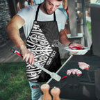 New Zealand Silver Fern Rugby Custom Apron Maori Koru Go Black Fern - Aussie Hoodie