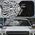 New Zealand Silver Fern Rugby Custom Auto Sun Shade Maori Koru Go Black Fern - Aussie Hoodie
