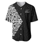 New Zealand Silver Fern Rugby Custom Baseball Jersey Maori Koru Go Black Fern - Aussie Hoodie
