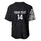 New Zealand Silver Fern Rugby Custom Baseball Jersey Maori Koru Go Black Fern - Aussie Hoodie