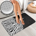 New Zealand Silver Fern Rugby Custom Bathroom Set Maori Koru Go Black Fern - Aussie Hoodie