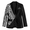 New Zealand Silver Fern Rugby Custom Blazer Maori Koru Go Black Fern - Aussie Hoodie