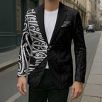 New Zealand Silver Fern Rugby Custom Blazer Maori Koru Go Black Fern - Aussie Hoodie