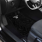 New Zealand Silver Fern Rugby Custom Car Mats Maori Koru Go Black Fern - Aussie Hoodie