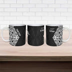 New Zealand Silver Fern Rugby Custom Ceramic Mug Maori Koru Go Black Fern - Aussie Hoodie