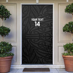 New Zealand Silver Fern Rugby Custom Door Cover Maori Koru Go Black Fern - Aussie Hoodie