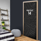 New Zealand Silver Fern Rugby Custom Door Cover Maori Koru Go Black Fern - Aussie Hoodie