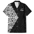New Zealand Silver Fern Rugby Custom Family Matching Long Sleeve Bodycon Dress and Hawaiian Shirt Maori Koru Go Black Fern - Aussie Hoodie